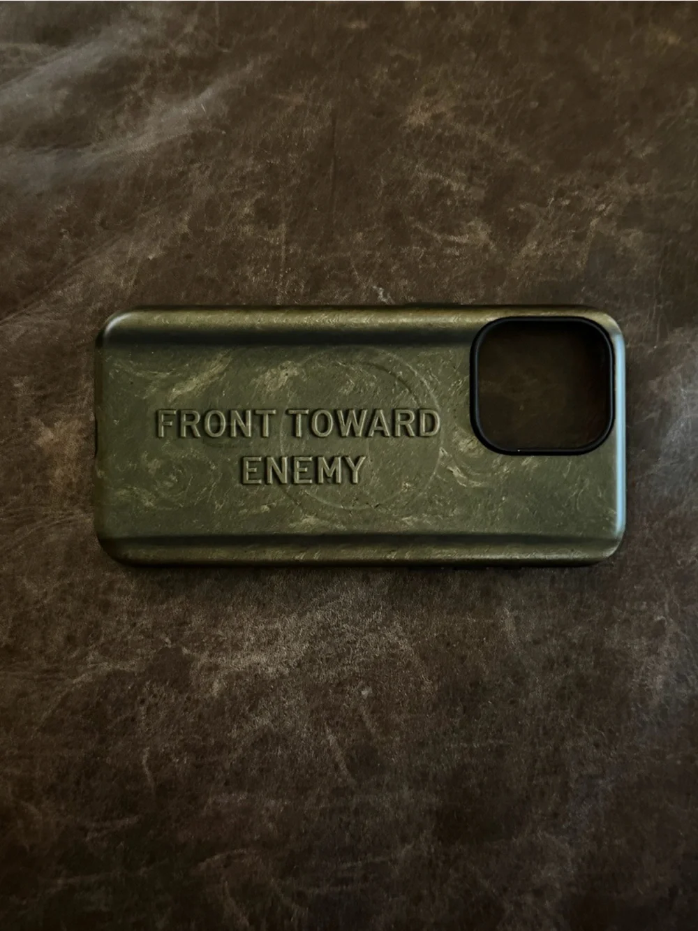 New WOT-Military Green 'Front Toward Enemy' Protective Phone Case